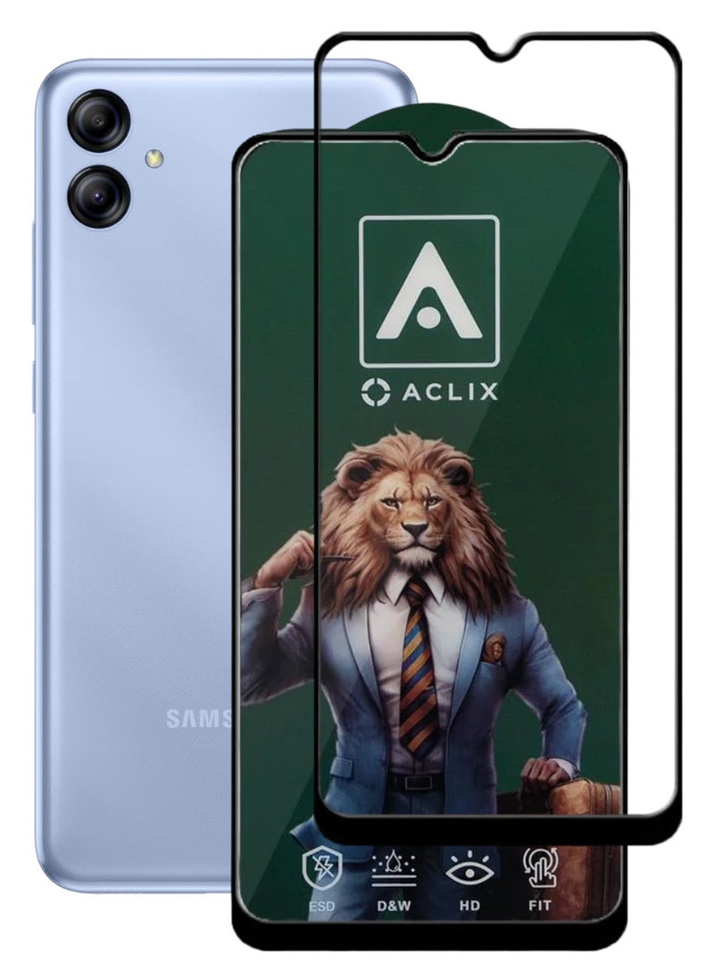 ACLIX Antistatic ESD Dustproof Premium Quality High Definition Tempered Glass Screen Protector Designed For Samsung Galaxy A04e - Image 1