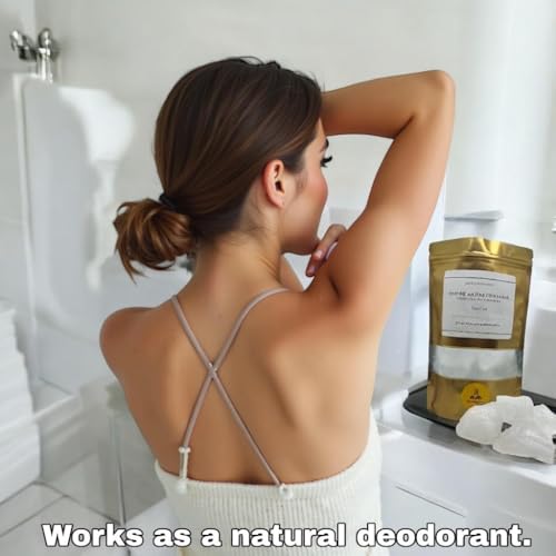 PACHAMAMA ESSENTIALS Alum Stone Natural - 1 LB (453gr) - White Alum Crystal Rock - Piedra De Alumbre Natural - Natural Deodorant & Antiperspirant, Clear - Image 5