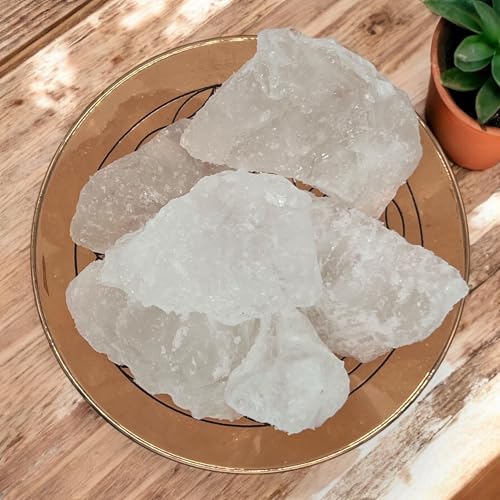 PACHAMAMA ESSENTIALS Alum Stone Natural - 1 LB (453gr) - White Alum Crystal Rock - Piedra De Alumbre Natural - Natural Deodorant & Antiperspirant, Clear - Image 4