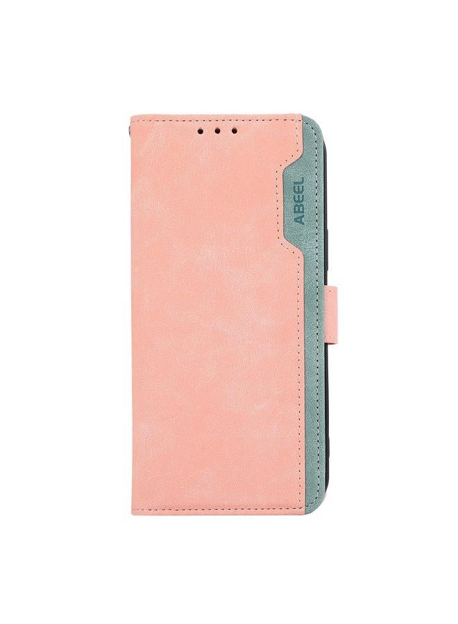 erorex Case For Redmi Note 14 4G 164.84mm ABEEL Color Block Magnetic RFID Leather Phone Case - Image 2