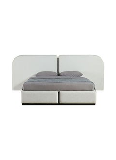 DANUBE HOME Krisalis 180X200 King Bedset w/ 2 Night Stand - Beige/Black  - Image 4