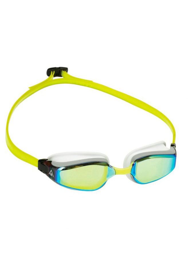 Aqua Sphere Aquasphere Fastlane Swimming Goggles Yellow Titanium Mirror
