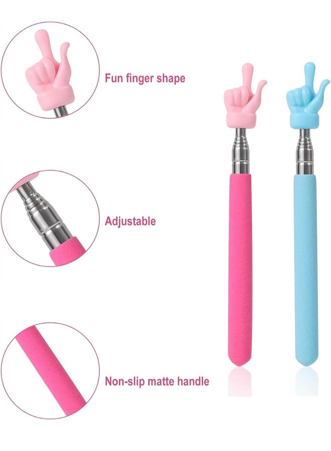 Telescopic Teachers Pointer, 4pcs Extendable Hand Pointer Finger Pointer Stick Pointer Stick Presenter Whiteboard Pointer for Elementary School Kindergarten Teacher, Classroom Supplies - Image 4