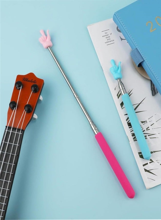 Telescopic Teachers Pointer, 4pcs Extendable Hand Pointer Finger Pointer Stick Pointer Stick Presenter Whiteboard Pointer for Elementary School Kindergarten Teacher, Classroom Supplies - Image 3