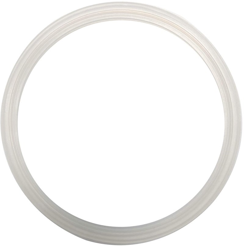 DR.COMPONENT 12" Sanitary Standard Flange Tri-Clamp Gaskets, (Pack of 2), Clear Silicone - Image 1