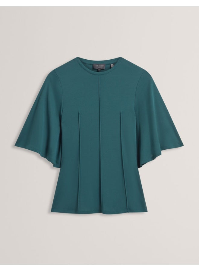 Ted Baker Crepe Jersey Seam Detail Short Sleeve To - Image 2