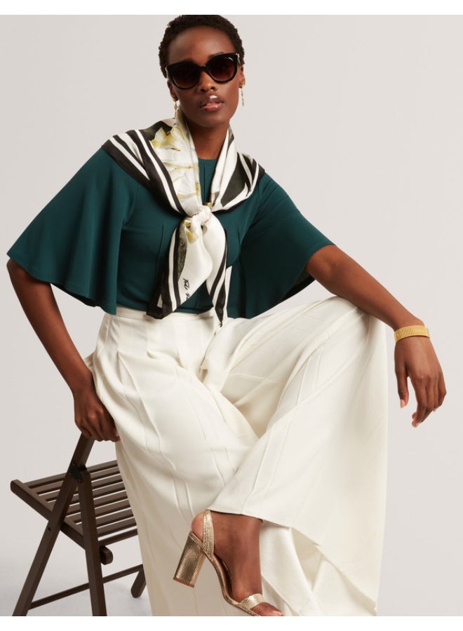 Ted Baker Crepe Jersey Seam Detail Short Sleeve To - Image 4