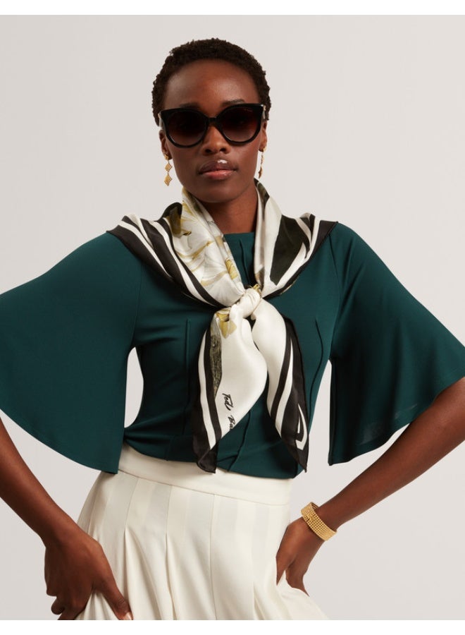 Ted Baker Crepe Jersey Seam Detail Short Sleeve To - Image 3