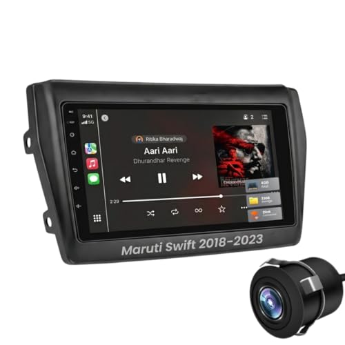 Modorwy Maruti Swift 2018 Original QLED 9” Zlink Car Android Stereo | OS 13 | 4GB+32GB | Display Support Car Play & Android Auto | incl. AHD Rear Camera & Frame with - 1 Year Warranty - Image 1
