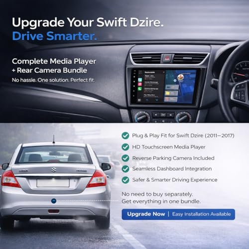 Modorwy Maruti Swift 2018 Original QLED 9” Zlink Car Android Stereo | OS 13 | 4GB+32GB | Display Support Car Play & Android Auto | incl. AHD Rear Camera & Frame with - 1 Year Warranty - Image 3