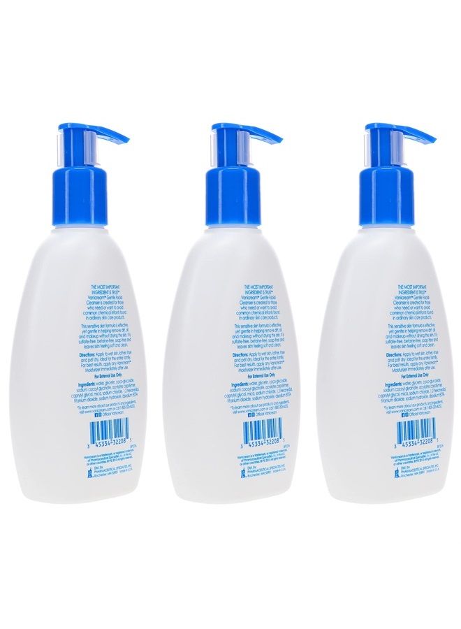 Vanicream Gentle Facial Cleanser for Sensitive Skin, 8 Oz (Pack of 3), Unscented, 24 Fl Oz - Image 3