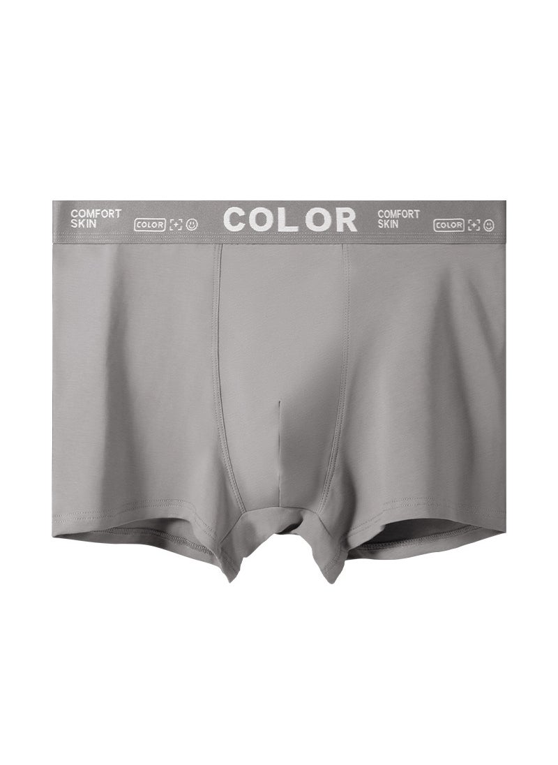 Generic - Mens Pure Cotton Breathable Mid-waist Simple Comfortable Boxer Shorts 50-pack Advanced Gray - Image 1