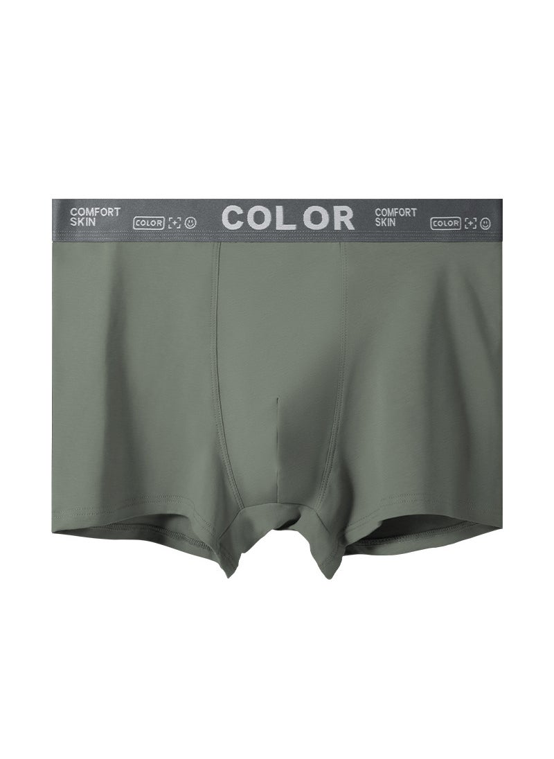 Generic - Mens Pure Cotton Breathable Mid-waist Simple Comfortable Boxer Shorts 50-pack Advanced Gray - Image 1
