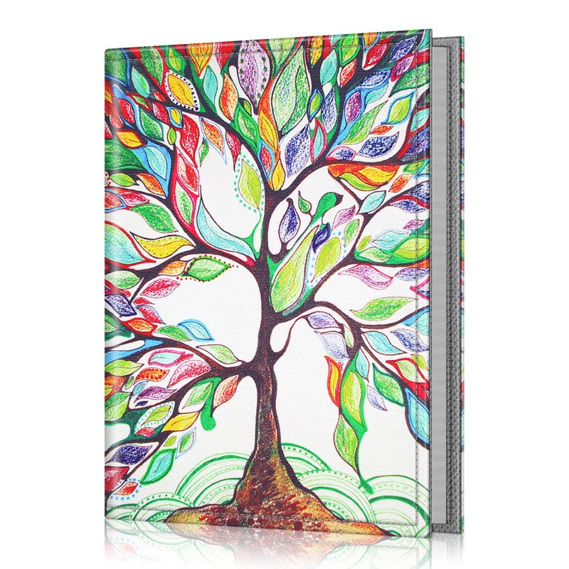 Fintie Fintie Photo Album 4x6 Photos - 52 Photos Small Mini Capacity Premium Vegan Leather Cover Photo Album  Portable Wallet Photo Album for Family Wedding Boys Girls  Love Tree - Image 1