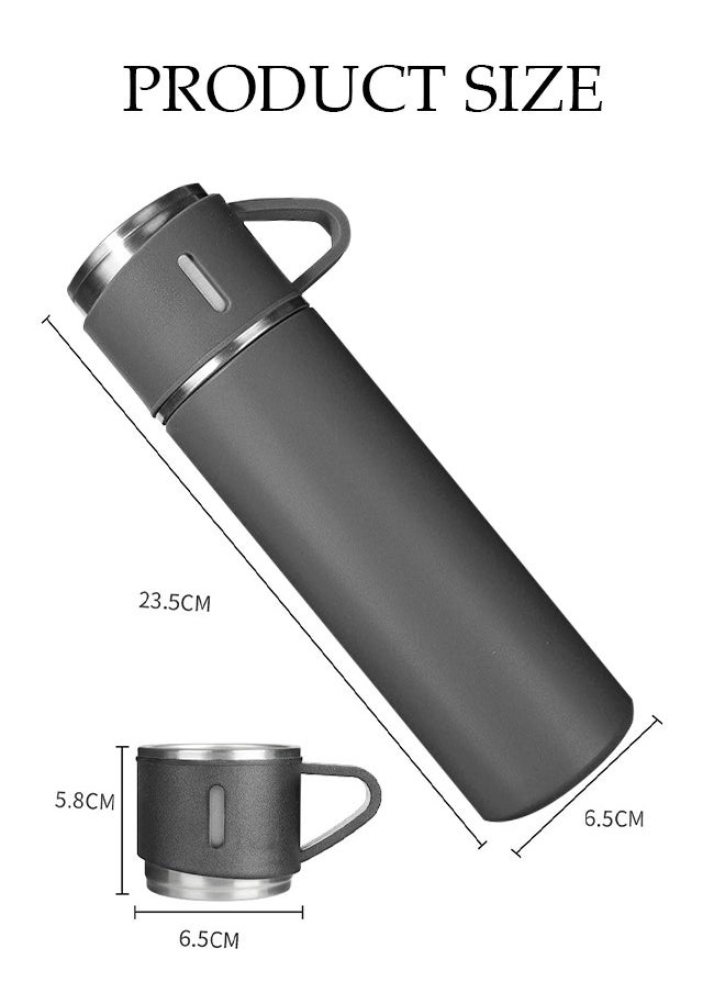 DUNISO Vacuum Insulated Flask, Stainless Steel Vacuum Insulated Water Bottle,  Double Wall Vacuum Insulated，Leak proof，for Sports, Travel, Gym，500ml  - Image 2