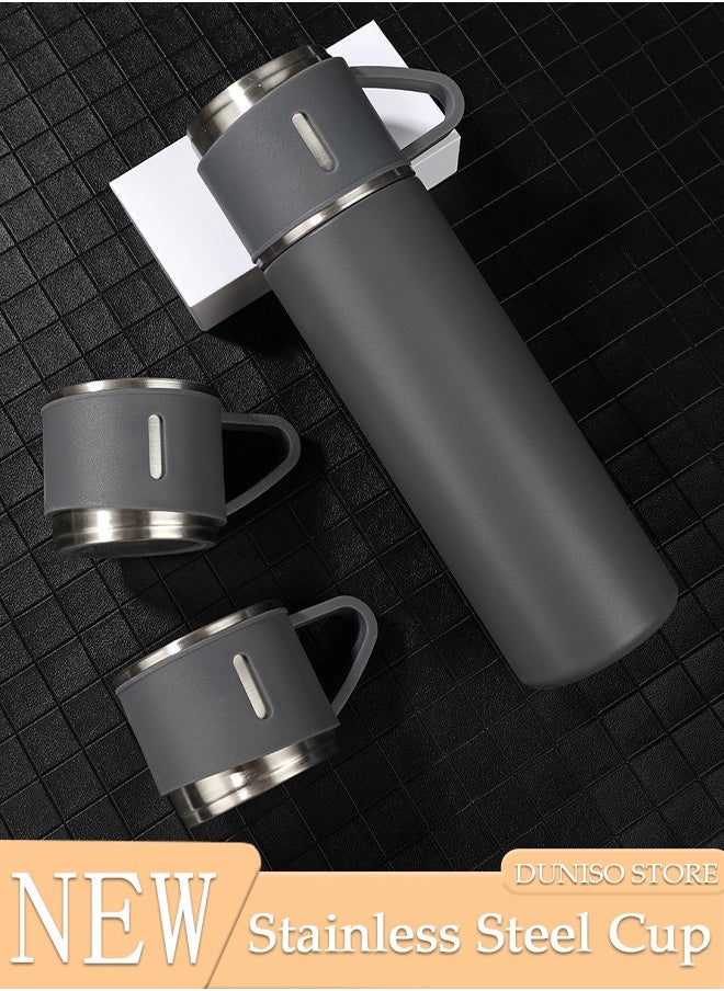 DUNISO Vacuum Insulated Flask, Stainless Steel Vacuum Insulated Water Bottle,  Double Wall Vacuum Insulated，Leak proof，for Sports, Travel, Gym，500ml  - Image 1