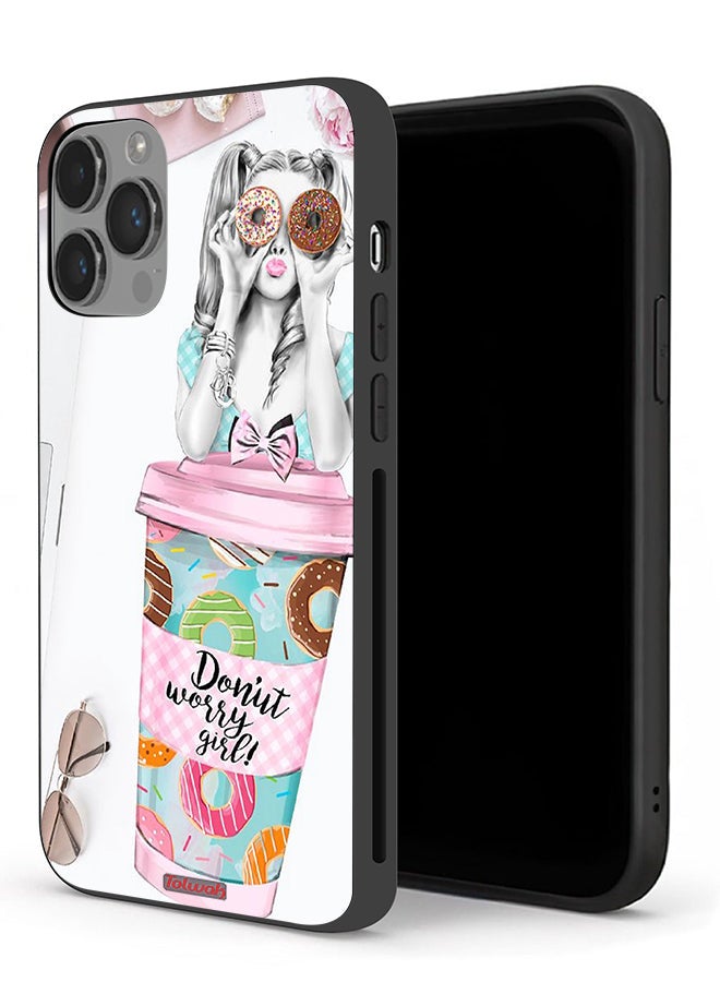 Tolwak Apple iPhone 14 Pro Protective Case Donut Worry Girl - Image 1