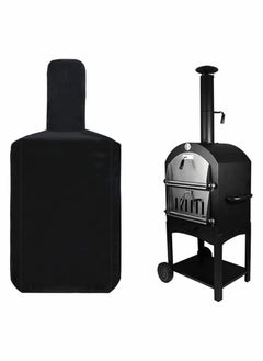 Y&D Outdoor Pizza Oven Cover 210D Garden Black Protection Weather Resistant Dustproof BBQ Rain for Wood Fired Cha Rcoal Bread 165x65x45CM  - Image 1