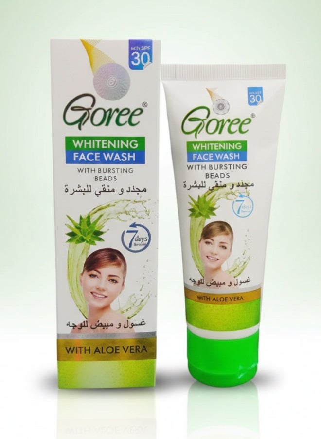 غوري غسول الوجه للتفتيح 7 ديز مع خرزات منشطة 70 مل لتنظيف وتفتيح البشرة