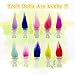 Yintlilocn 10pcs Luminous Mini Troll Dolls Glow in The Dark Vintage Action Figures Troll Dolls 12 Bodies 23 Hair Cake Toppers School Project Arts and Crafts 10pcs - Image 4