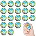 Atiloy Mini Globe Stress Balls 20 Pack Mini Earth Stress Balls Bulk Small Foam Squeeze Anxious Toy Globe Squishy Ball for Kids School Carnival Reward Football Party Decorations Supplies - Image 2