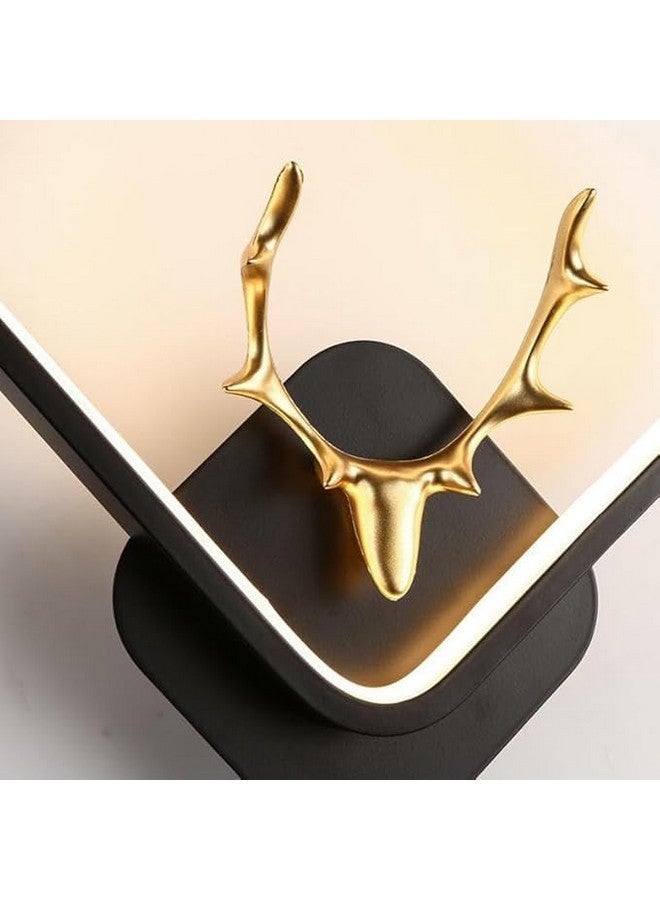 kinis Polyvinyl Chloride Deer Horn LED Wall Lamp for Wall/Led Wall Light for Living Room/Led Wall Scone to décor Your Home/Cafe/Bar/Hotel, Square, (3 Color in One) Yellow, White and Natural White - Image 3