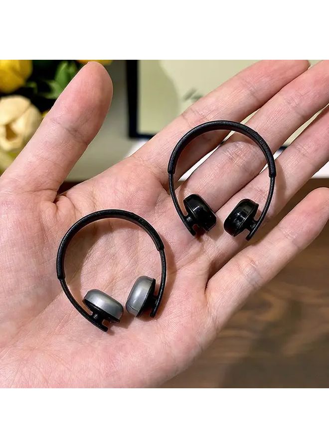 Realistic Mini Earphones Decorative Ornaments Handmade Plastic Dollhouse Accessories Pink Accents Computer Room Decor Set Of 6 Pcs - Image 3