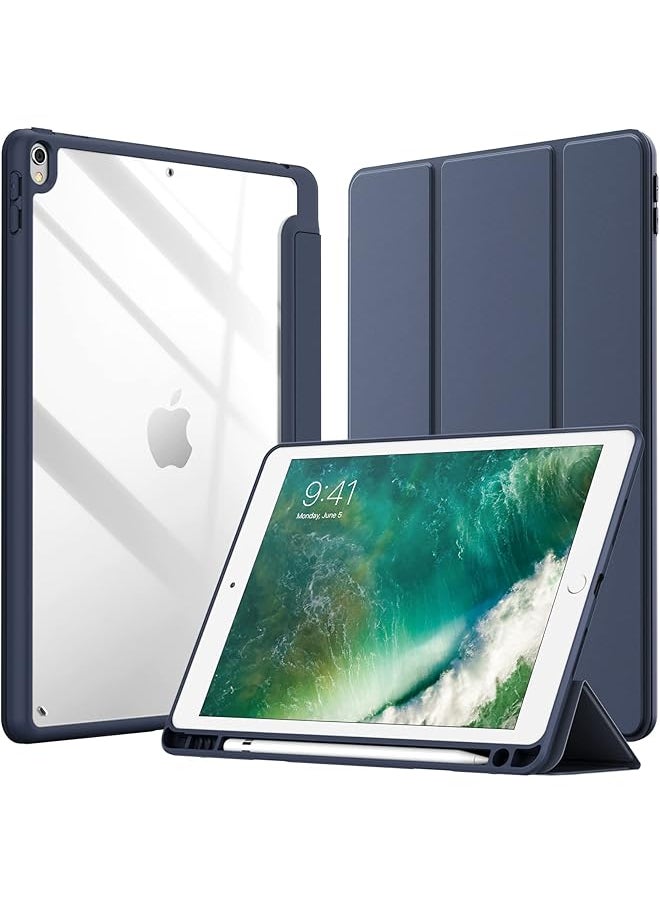 JETech Case for iPad Air 3 (10.5-Inch 2019, 3rd Generation) and iPad Pro 10.5-Inch with Pencil Holder, Clear Transparent Back Shell Slim Stand Shockproof Tablet Cover (Navy) - pzsku/ZFFA78AC5EA55232C2430Z/45/_/1729809237/7c5233e9-9fbd-4294-ba92-67860edb3d02