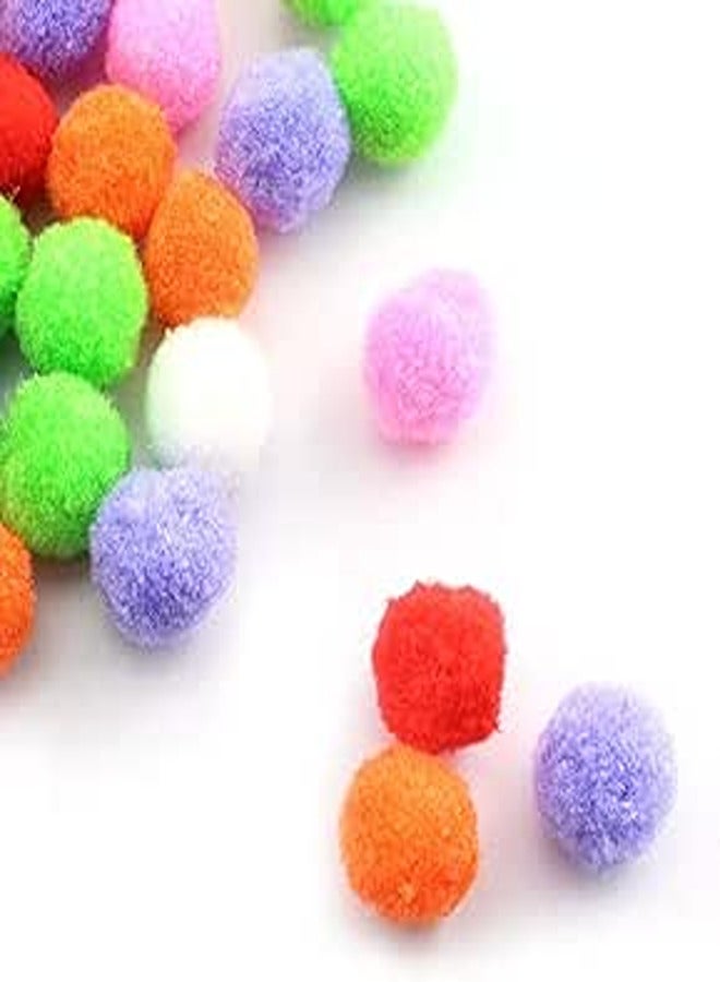 NX Garden Multi-Color Pompoms 200PCS 1 Inch Multi-Color Pompoms Arts and Crafts Fuzzy Pom Poms Balls Creative Decorations