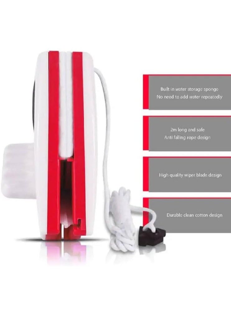 ممساحة زجاج مغناطيسية – تنظيف جانبي الزجاج في نفس الوقت | تصميم عملي بخامة قوية لسهولة التنظيف Dk - Image 3