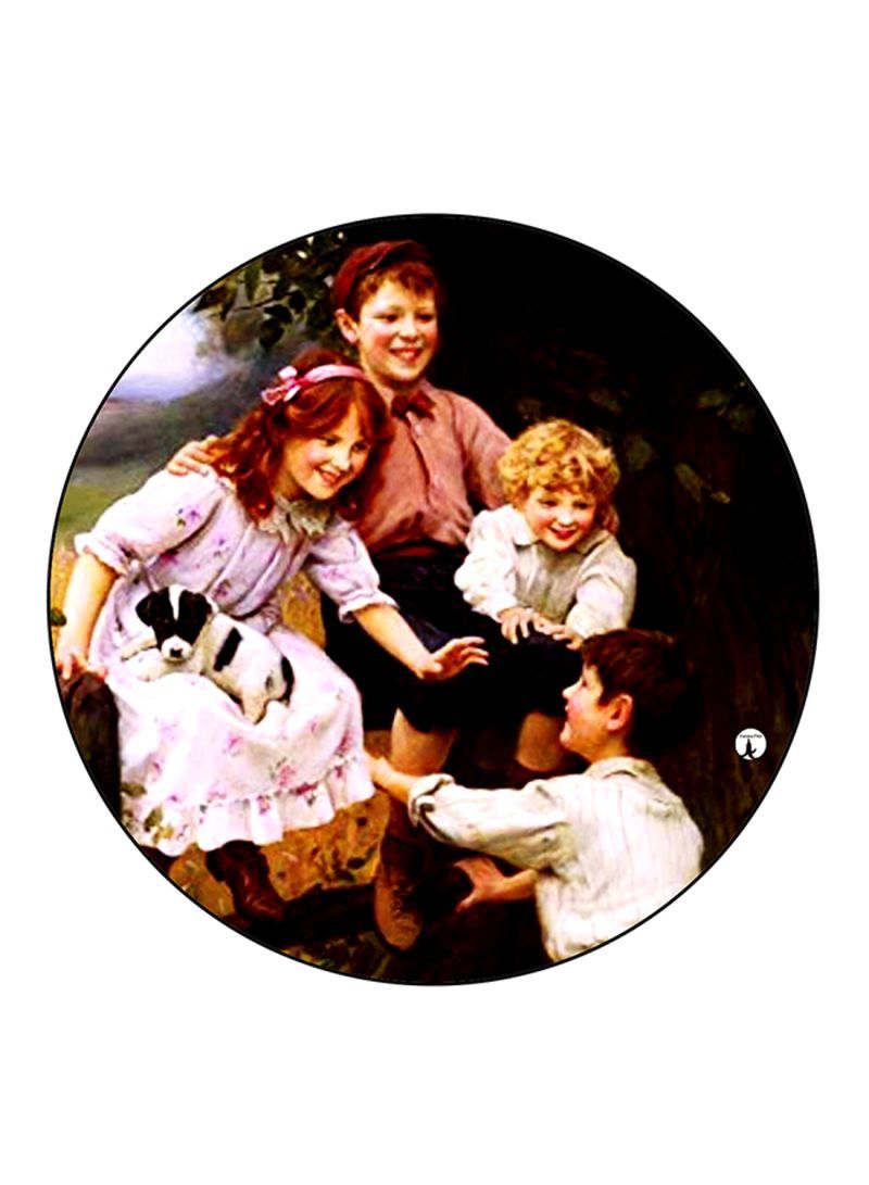 Vintage Art Printed Mouse Pad Multicolour