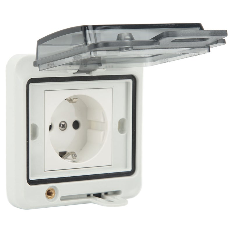 Standard IP66 Waterproof Wall Outlet Wall Mounted Concealed Plug Adapter Socket with PC Shell  16A - Image 1
