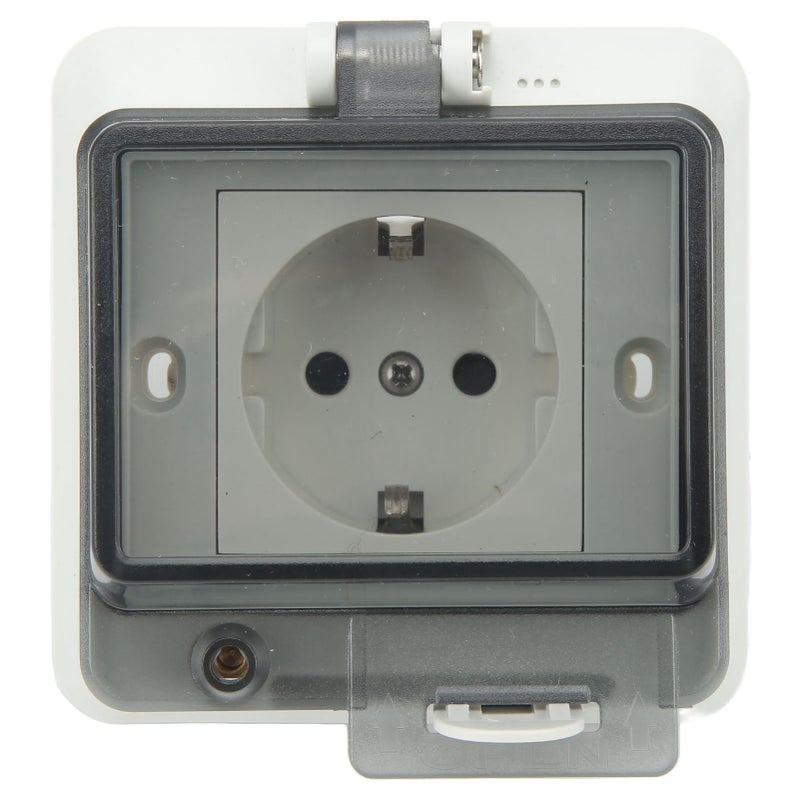 Standard IP66 Waterproof Wall Outlet Wall Mounted Concealed Plug Adapter Socket with PC Shell  16A - Image 2