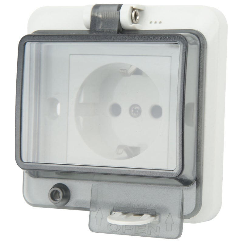 Standard IP66 Waterproof Wall Outlet Wall Mounted Concealed Plug Adapter Socket with PC Shell  16A - Image 5