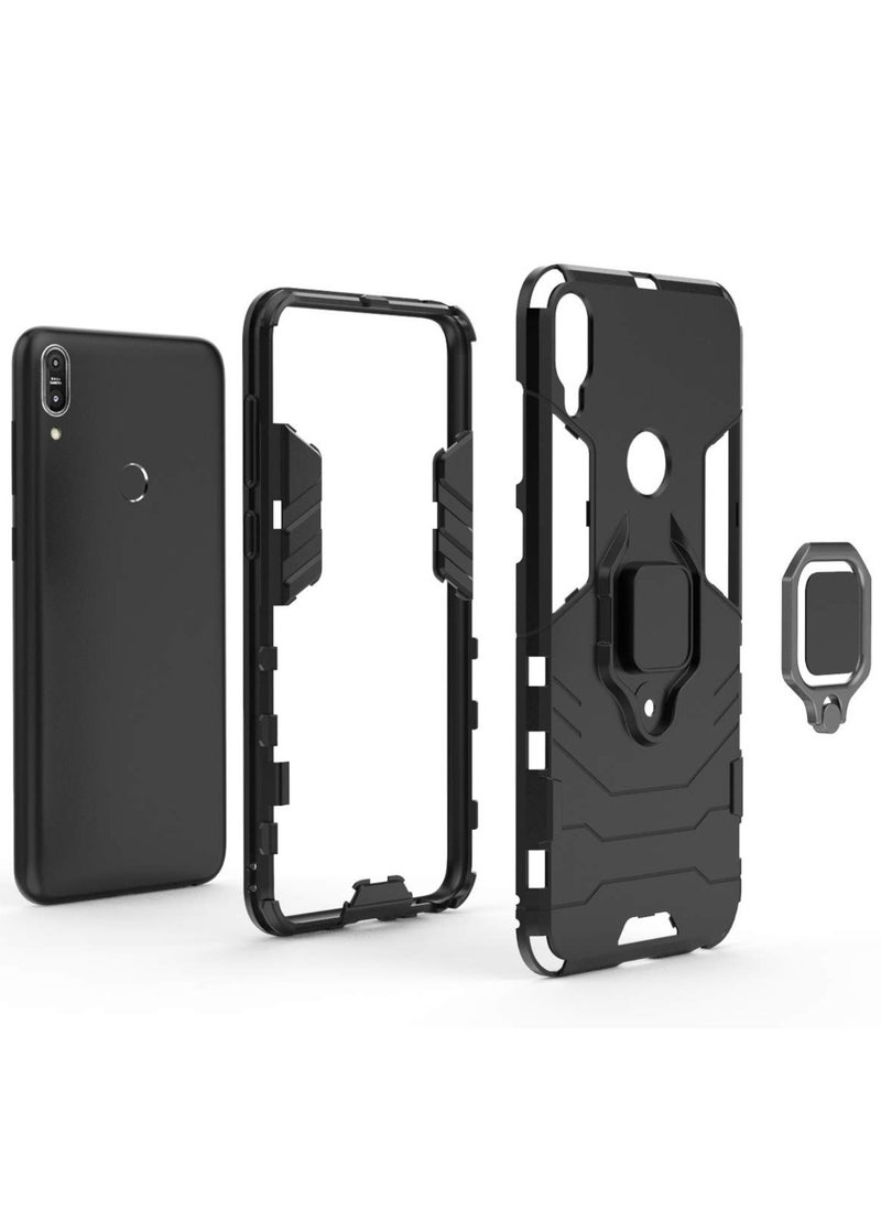 Compatible With Asus Zenfone Max Pro Zb602Kl Case Metal Ring Grip Kickstand Bumper Shell Works With Magnetic Car Mount Dual Layer Rugged Cover For Asus Zenfone Max Pro M1 Zb602Kl Black - pzsku/ZFFA7B5AB99DBAF2DC2D7Z/45/_/1710837754/377b5996-aa37-45f4-a6af-6a706e1df7c4