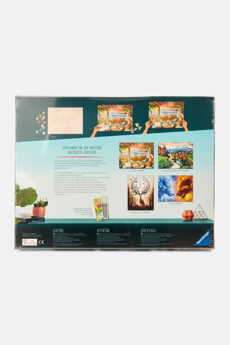 Ravensburger 2 in 1 Cozy Cabana Painting By Numbers Kits 40 x 30 cm   , Orange  - Image 2