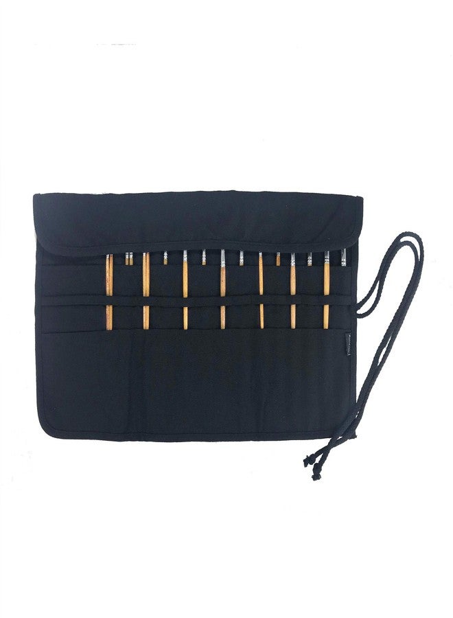 A AIFAMY 30 Pockets Artist Paint Brush Holder, Canvas Roll Up Case Bag & Storage Organizer Pouch Case- Store Brush, Pens Tools - Image 2