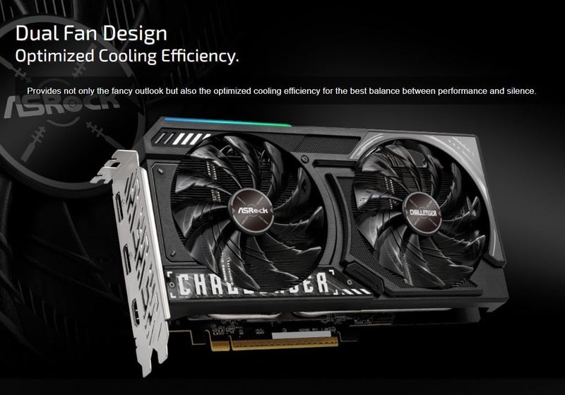 ASRock AMD Radeon RX 9060 XT Challenger 8GB OC - Image 4