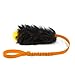 HOWGO Dog Rope ToyDog Bungee Chaser Toy 100 SheepskinSheep Smell Tug Toy for All Breeds Orange with Rubber Ball - Image 3