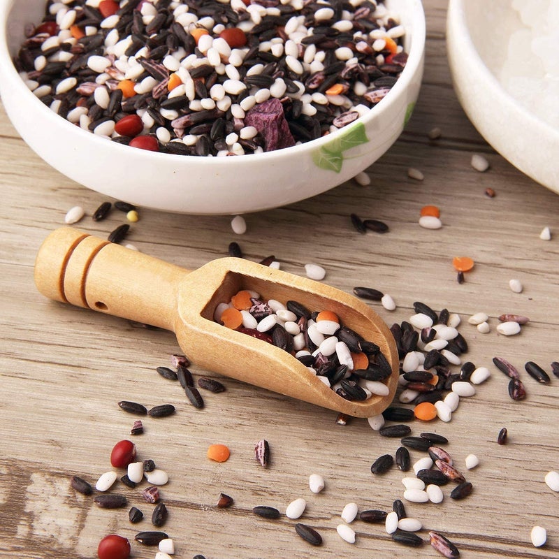 Calary Arroyner 20 PCS Mini Wooden Spoon Mini Bamboo Spoons Small Bath Salt Spoon Small Spice Spoons for Sugar Scrubs, Spices, Bath Salts, Cooking - Image 5