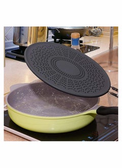 Excefore Silicone Splatter Screen, Pan Cover with Folding Handle, High Heat Resistant Oil Splash Guard, Heat Insulation Cooling Mat  - Image 5
