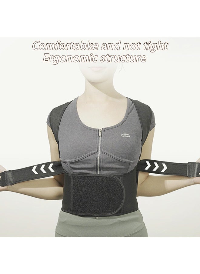 Arabest Adjustable Posture Correction Back Support Belt Back Support Brace and Posture Correction Belt Breathable Material Relieve Pain Stress and Fatigue Adjust to Body Shape  - Image 2