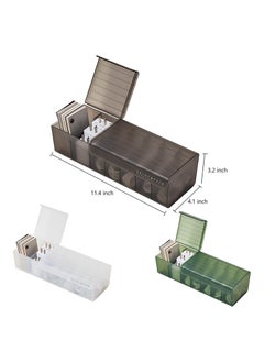 SYOSI Data Cable Organizer Box Charge Cable Management 7 Compartments Storage Box USB Cord Sorter Small Desk Electronic Accessories Organizer and Storage  - Image 3
