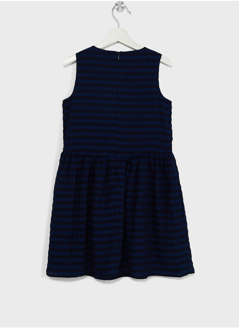 Youth Horizontal Stripe Dress - pzsku/ZFFA8374D9DEED6815C1FZ/45/_/1706069671/aed40aa7-702f-45c6-84ea-50b796ed4d06