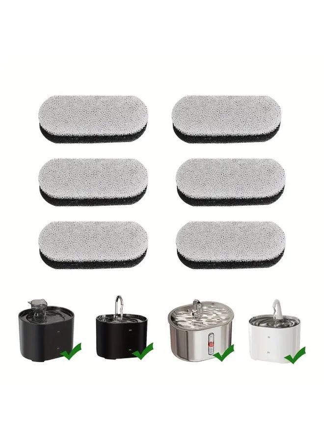 25 قطعة من فلاتر نافورة ماء القطط مع الكربون المنشط للنوافير المائية الأوتوماتيكية للحيوانات الأليفة - Image 2