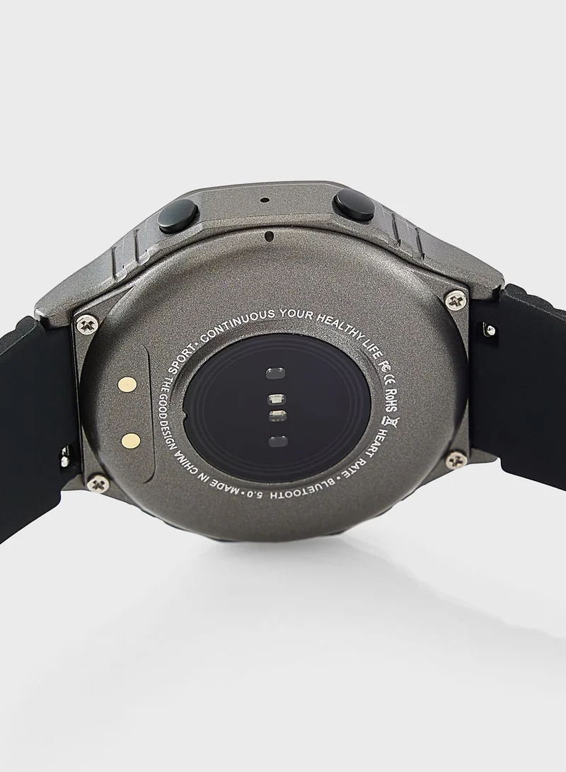 Ginger Sporty Smartwatch With Bluetooth Call,Multiple Health & Fitness Features