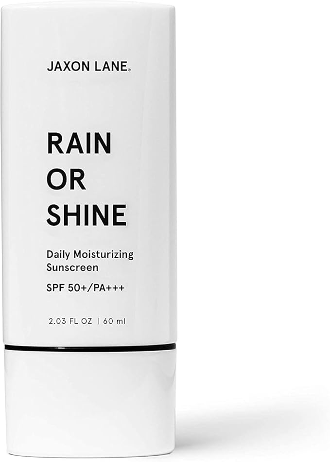 JAXON LANE RAIN OR SHINE Anti Aging Face Sunscreen SPF 50 for Clear Skin wGreen Tea Hyaluronic Acid Vitamin C Vitamin E Oil Ginseng Extract Licorice Root SPF Moisturizer for Face Fragrance Free 203 Oz - Image 1