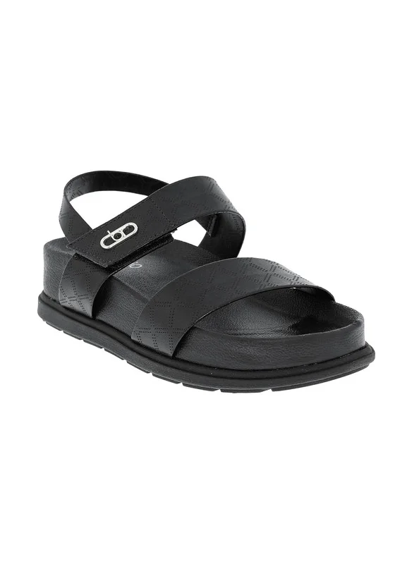 بيرا ريو Beira Rio Ladies Flat Sandals Black | Made In Brazil