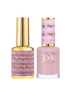 DAISY DND Dnd Gel Polish Set 1 Each Of Purple Gel Polish And Purple Nail Polish 076 Taro Pudding 0.5 Fl Oz  - Image 1