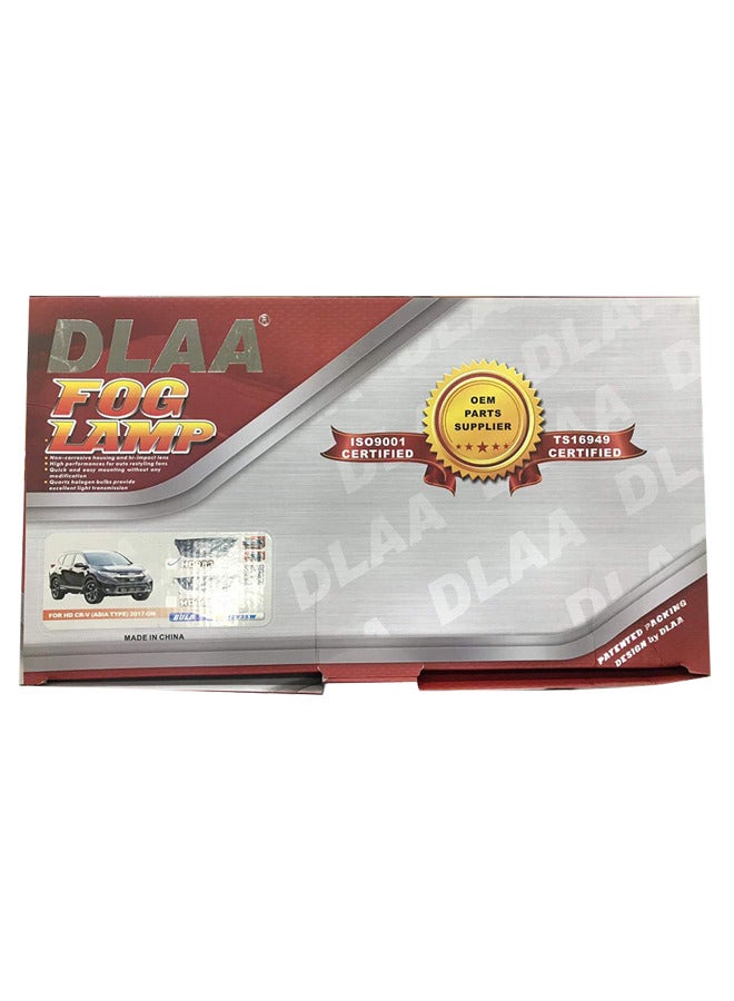 DLAA Pack of 2 HD983 DLAA Fog Lamp Suitable for CR-V 2017-2019 with Wires and Switch - Image 3